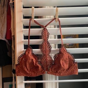Free People Intimates Orange Razorback Bralette